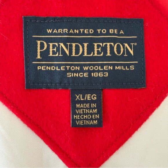 Pendleton Cherry Red Cascade Wool Coat - Picture 9 of 12